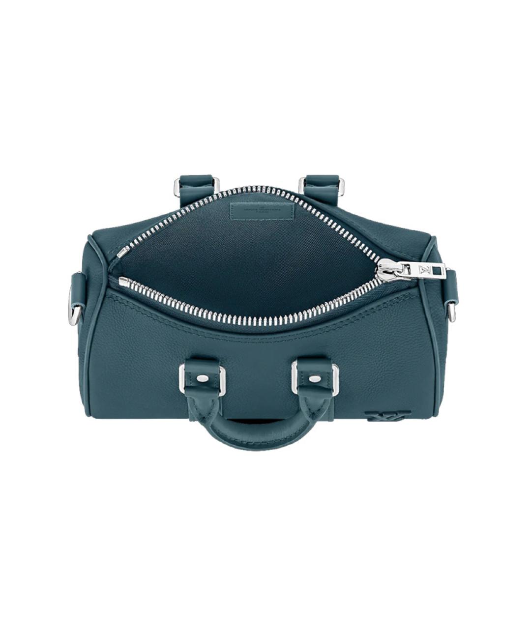 LOUIS VUITTON Бирюзовая кожаная сумка через плечо, фото 3