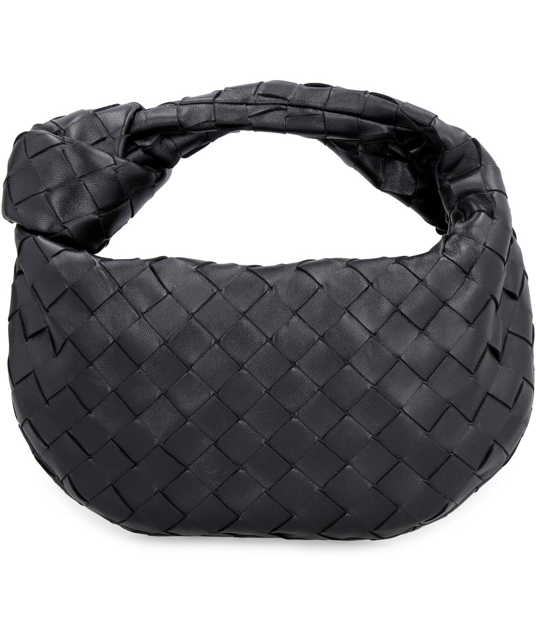 BOTTEGA VENETA Черная кожаная сумка с короткими ручками, фото 2