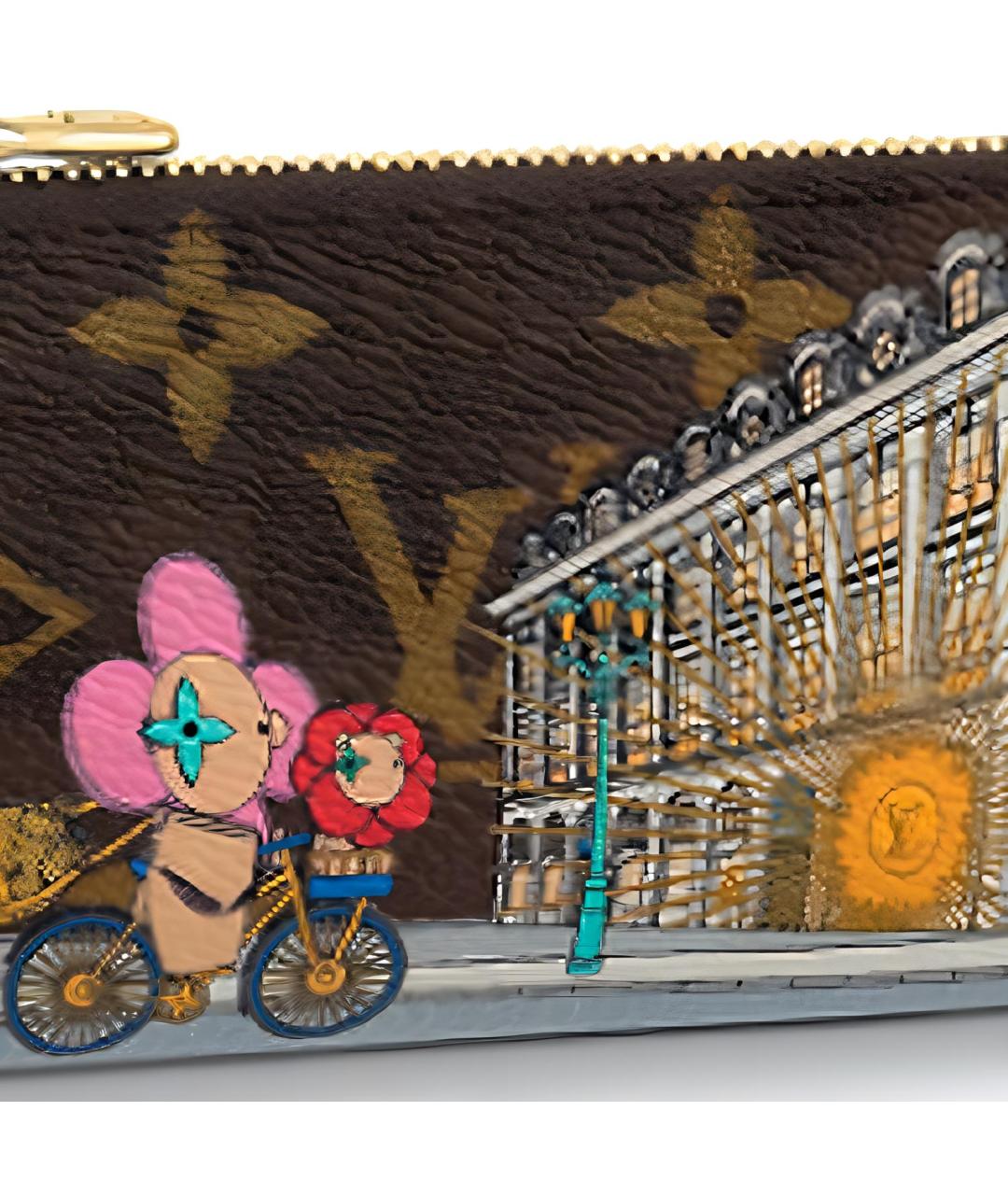 LOUIS VUITTON Коричневый кошелек, фото 5