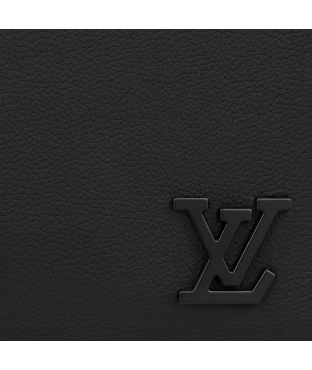 LOUIS VUITTON Черный кожаный рюкзак, фото 5