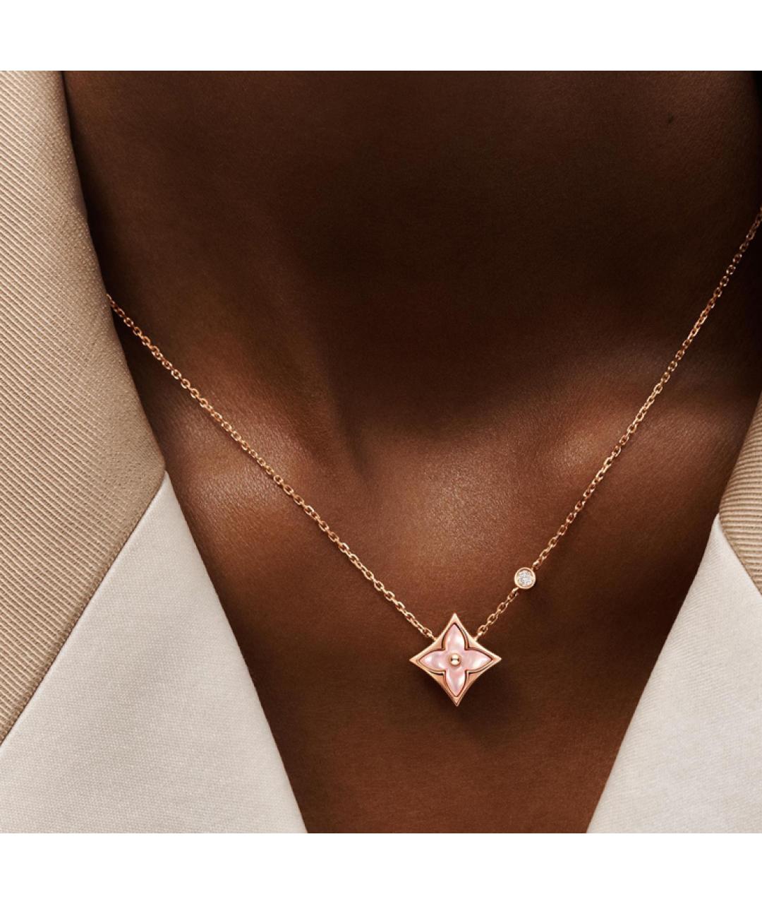 LOUIS VUITTON Розовая цепочка из розового золота, фото 3