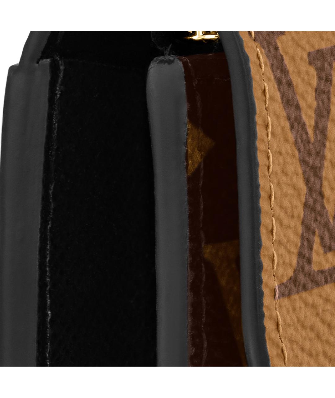 LOUIS VUITTON Коричневый кожаный кошелек, фото 6