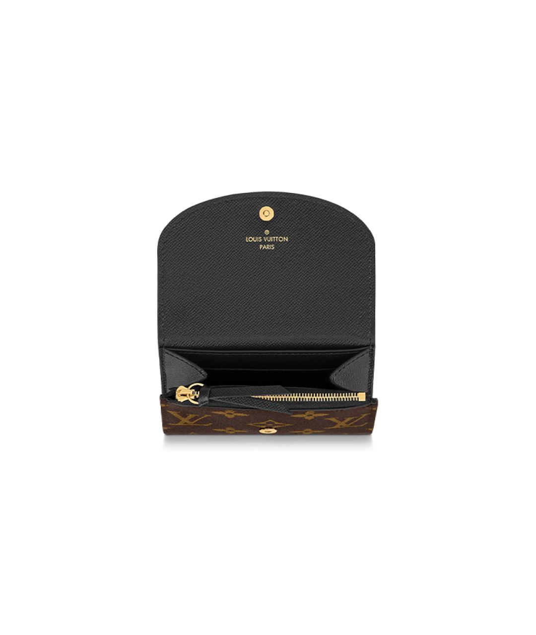 LOUIS VUITTON Коричневый кожаный кошелек, фото 4