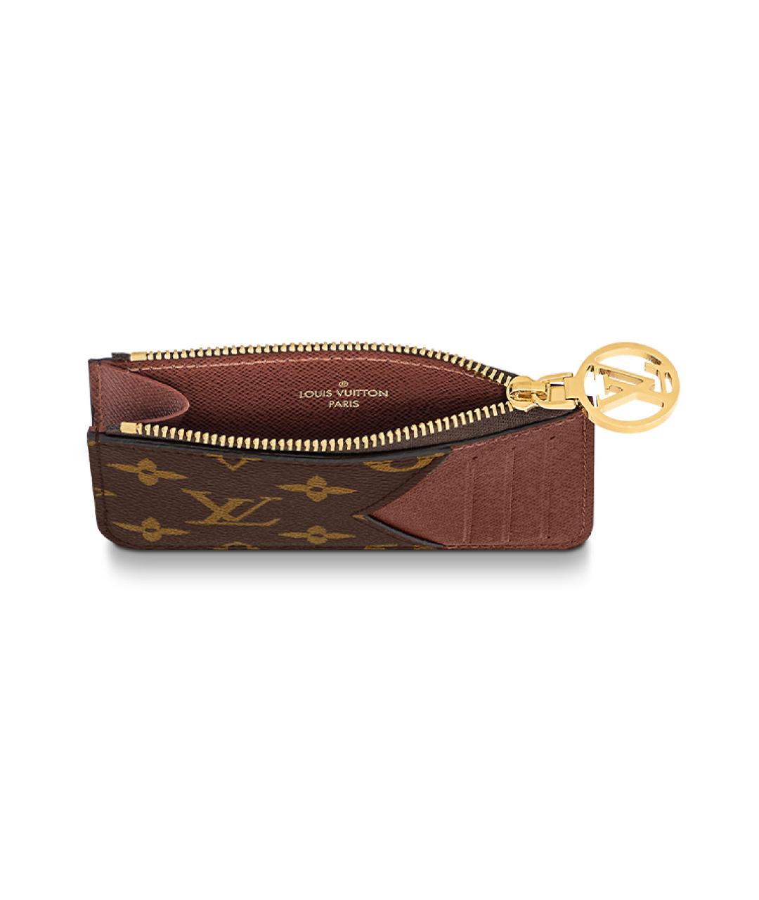 LOUIS VUITTON Коричневый кардхолдер, фото 4