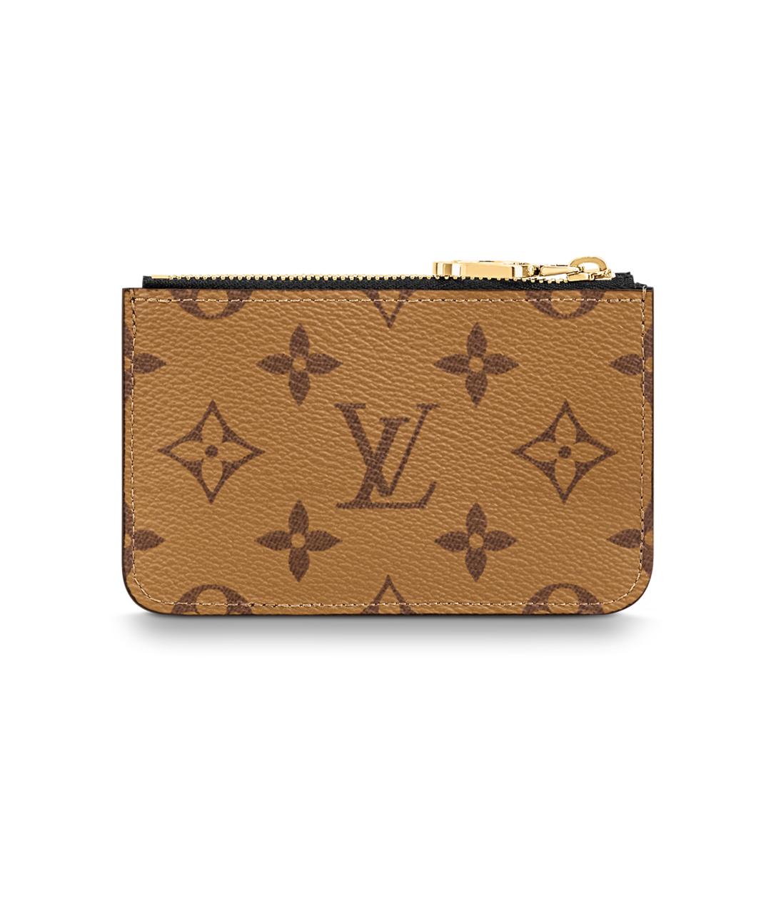 LOUIS VUITTON Коричневый кардхолдер, фото 3