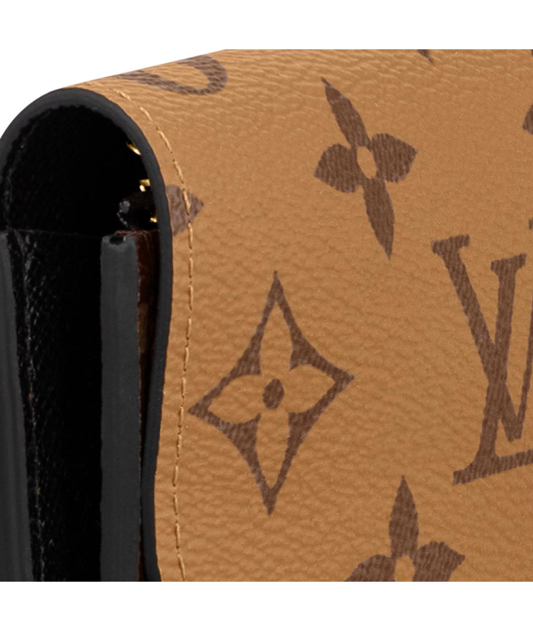 LOUIS VUITTON Коричневый кошелек, фото 6
