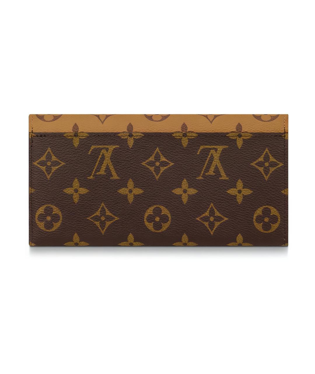 LOUIS VUITTON Коричневый кошелек, фото 3