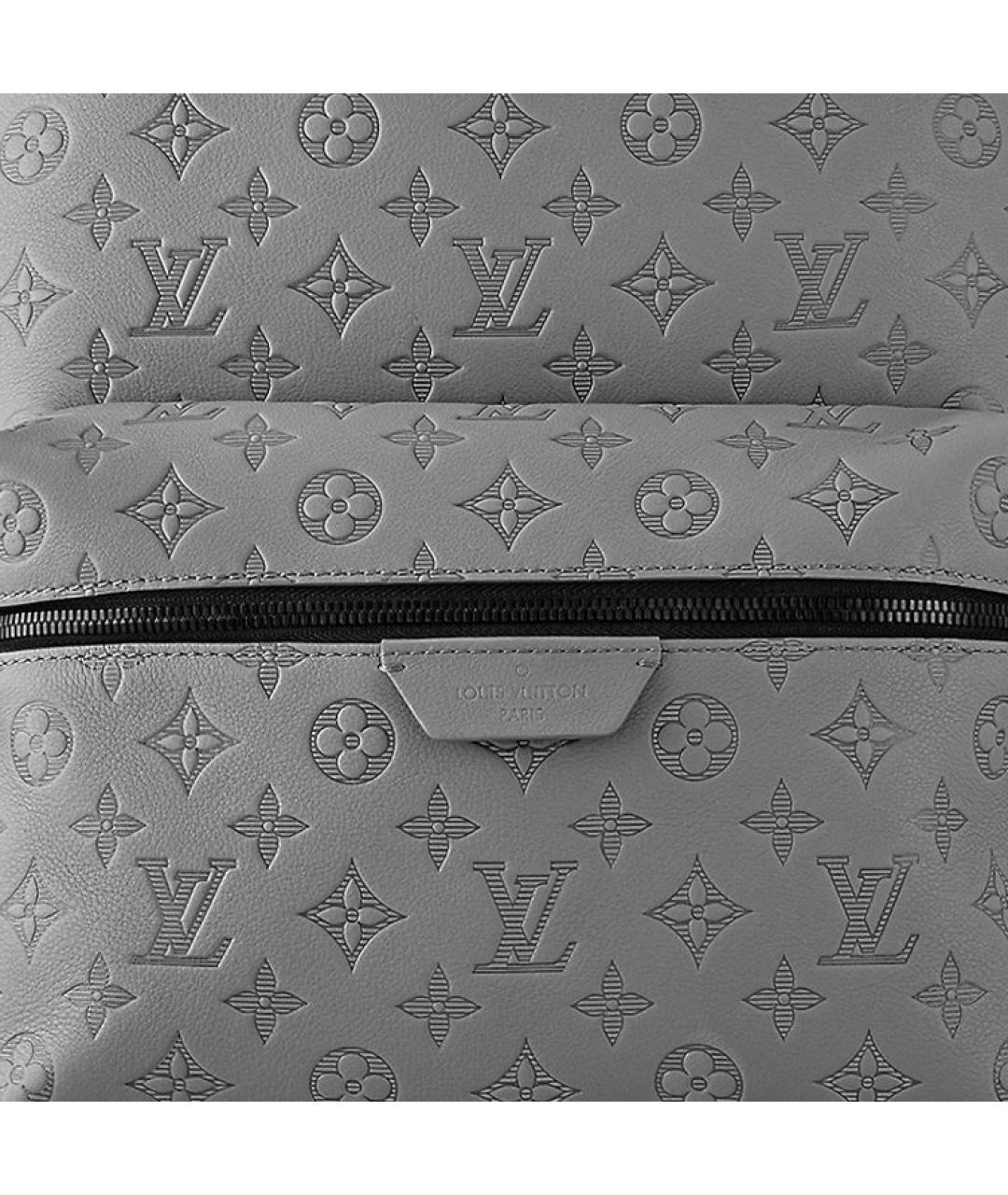 LOUIS VUITTON Серый кожаный рюкзак, фото 6