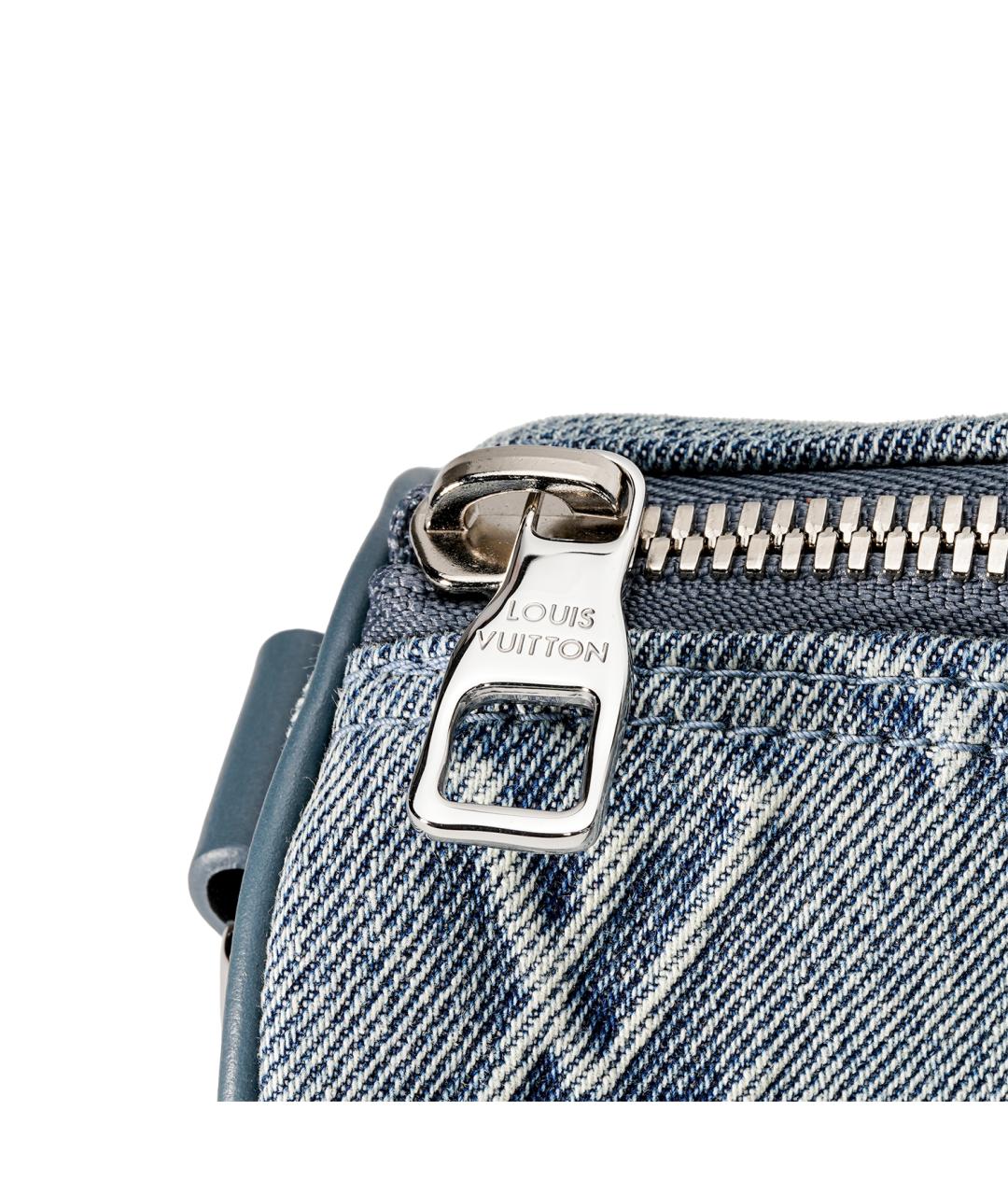 LOUIS VUITTON Голубая деним сумка на плечо, фото 7