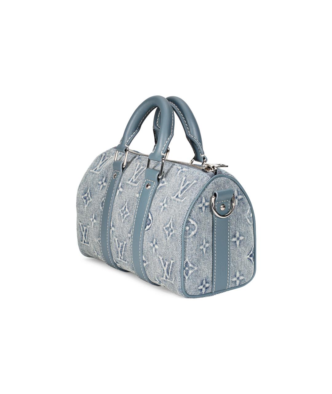 LOUIS VUITTON Голубая деним сумка на плечо, фото 2