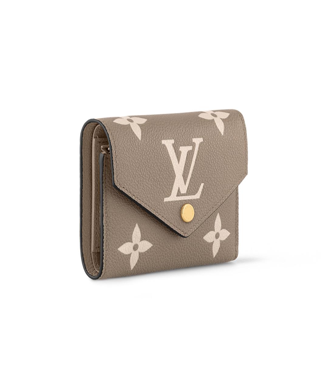 LOUIS VUITTON Коричневый кожаный кошелек, фото 2