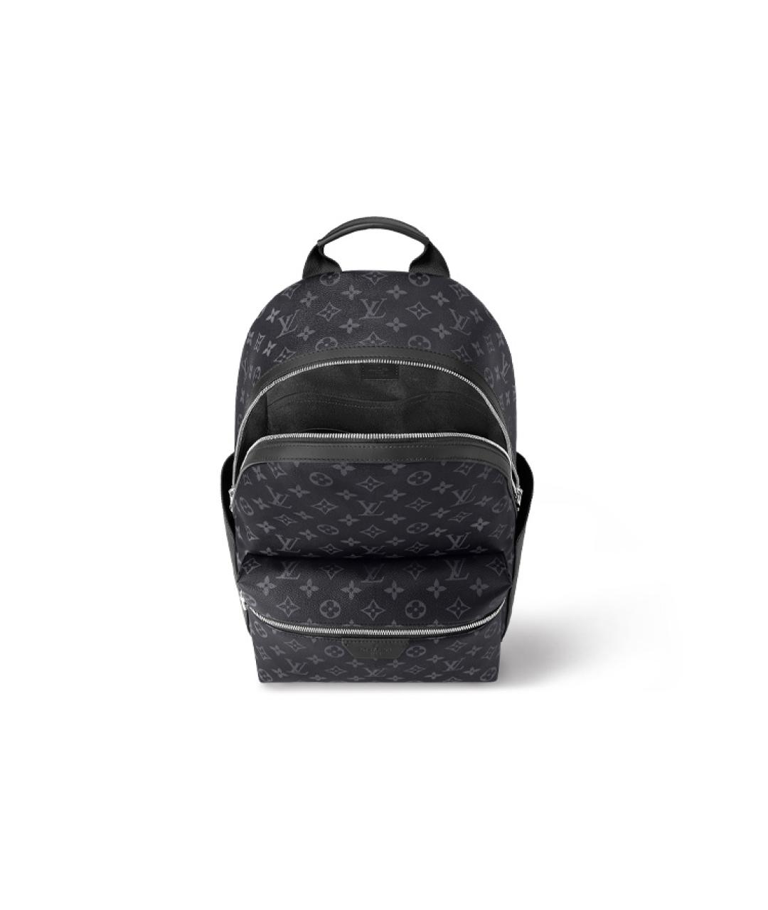 LOUIS VUITTON Антрацитовый кожаный рюкзак, фото 3