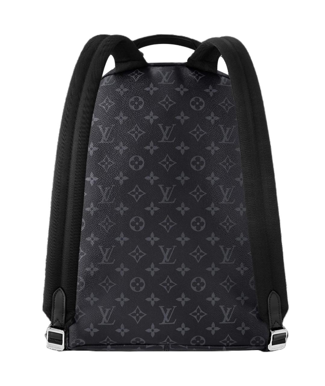 LOUIS VUITTON Антрацитовый кожаный рюкзак, фото 5