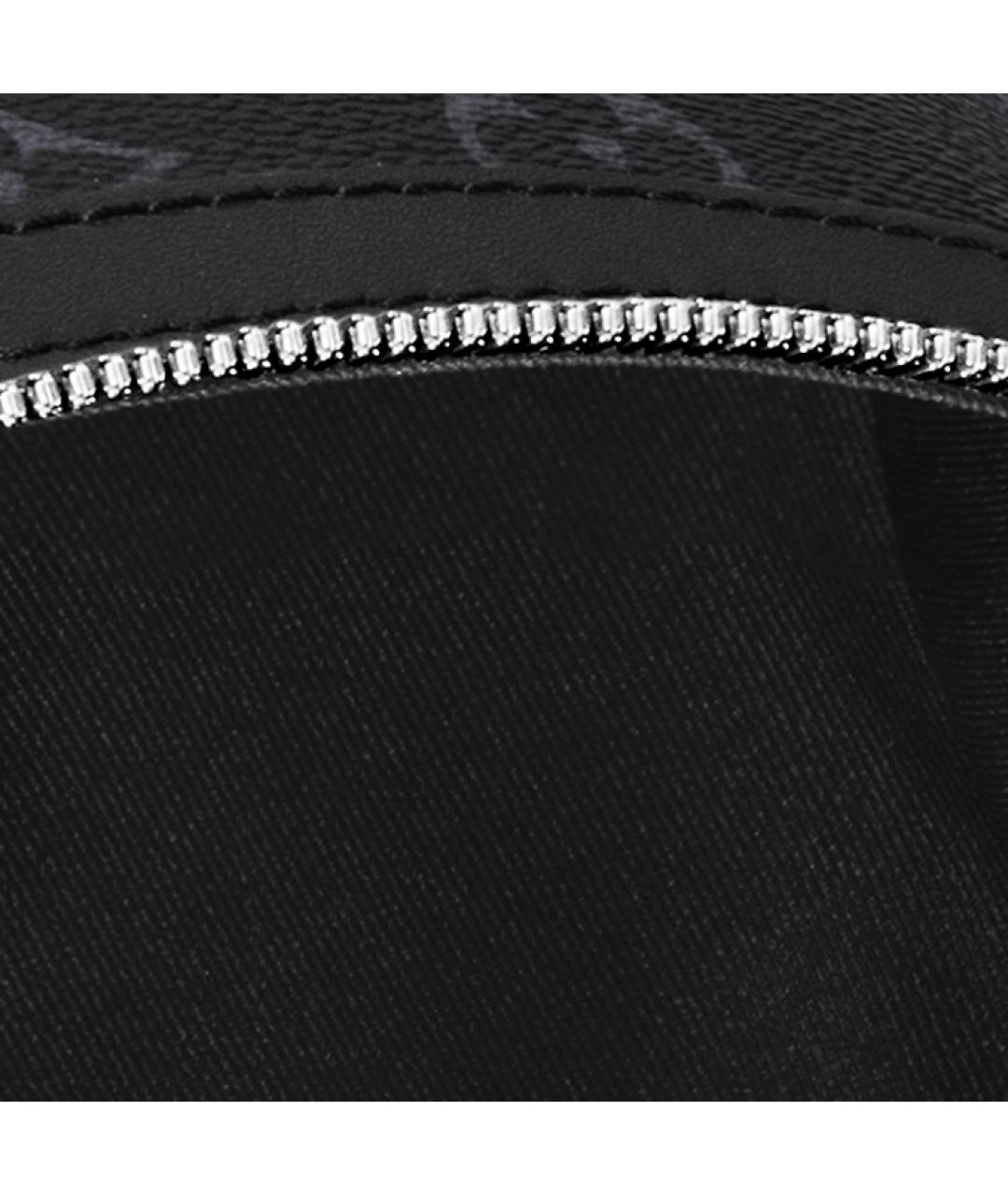 LOUIS VUITTON Антрацитовый кожаный рюкзак, фото 7