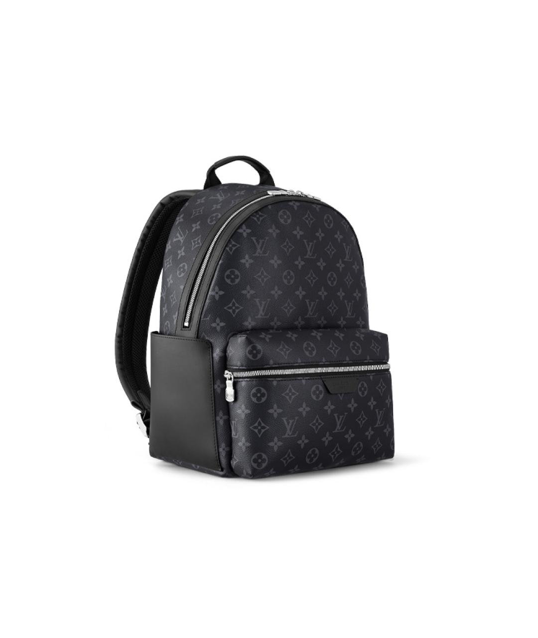 LOUIS VUITTON Антрацитовый кожаный рюкзак, фото 2