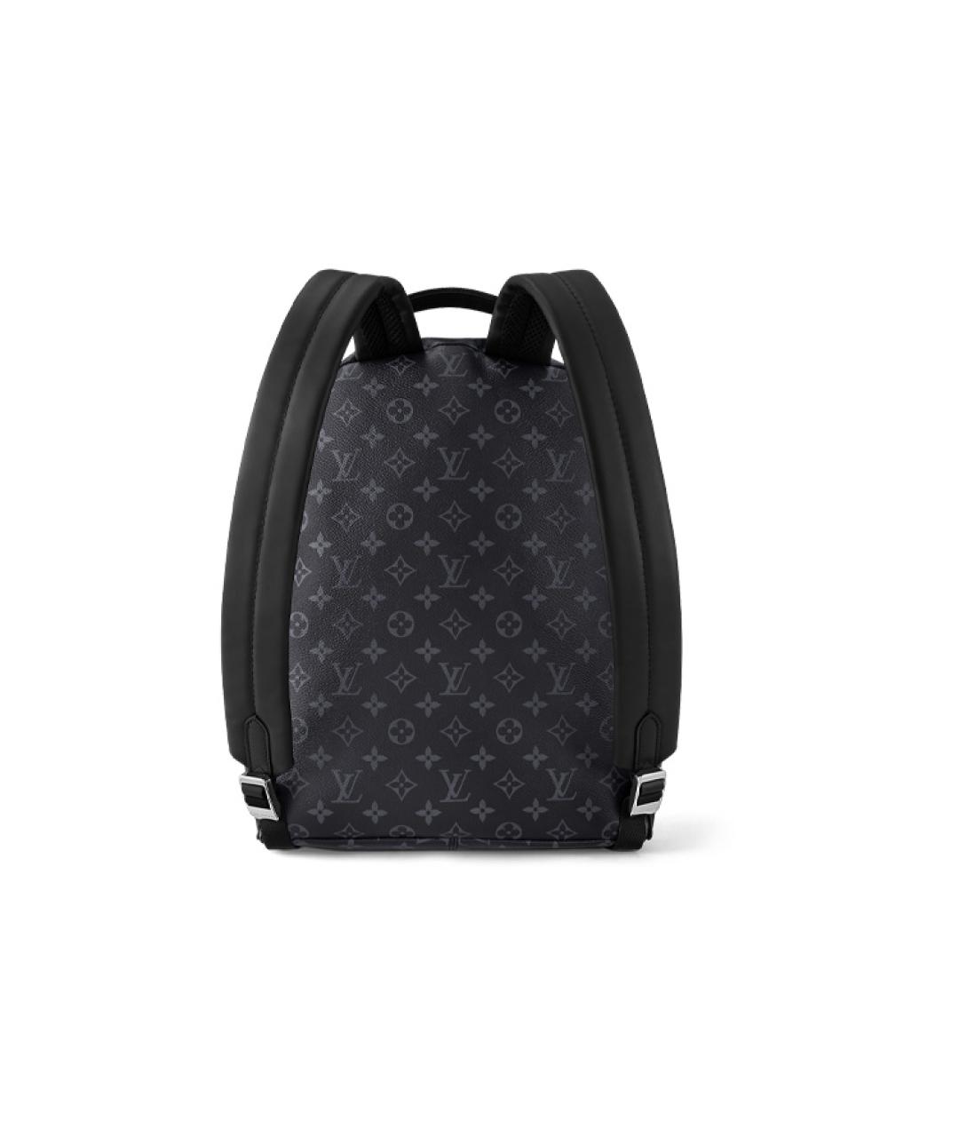 LOUIS VUITTON Антрацитовый кожаный рюкзак, фото 4