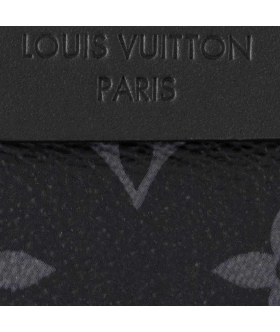 LOUIS VUITTON Антрацитовый кожаный рюкзак, фото 6