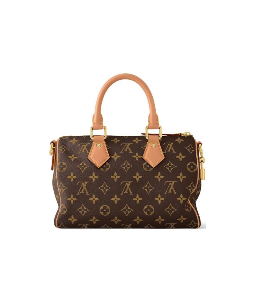 LOUIS VUITTON Коричневая кожаная сумка на плечо, фото 4