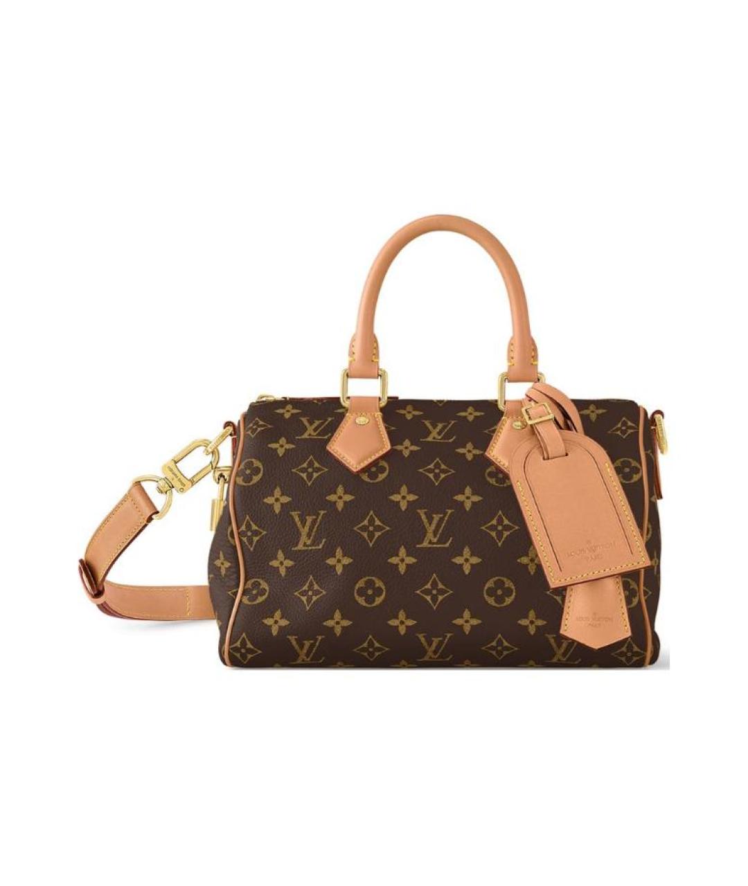 LOUIS VUITTON Коричневая кожаная сумка на плечо, фото 1