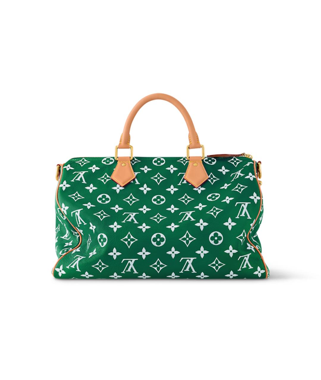 LOUIS VUITTON Зеленая кожаная сумка на плечо, фото 3