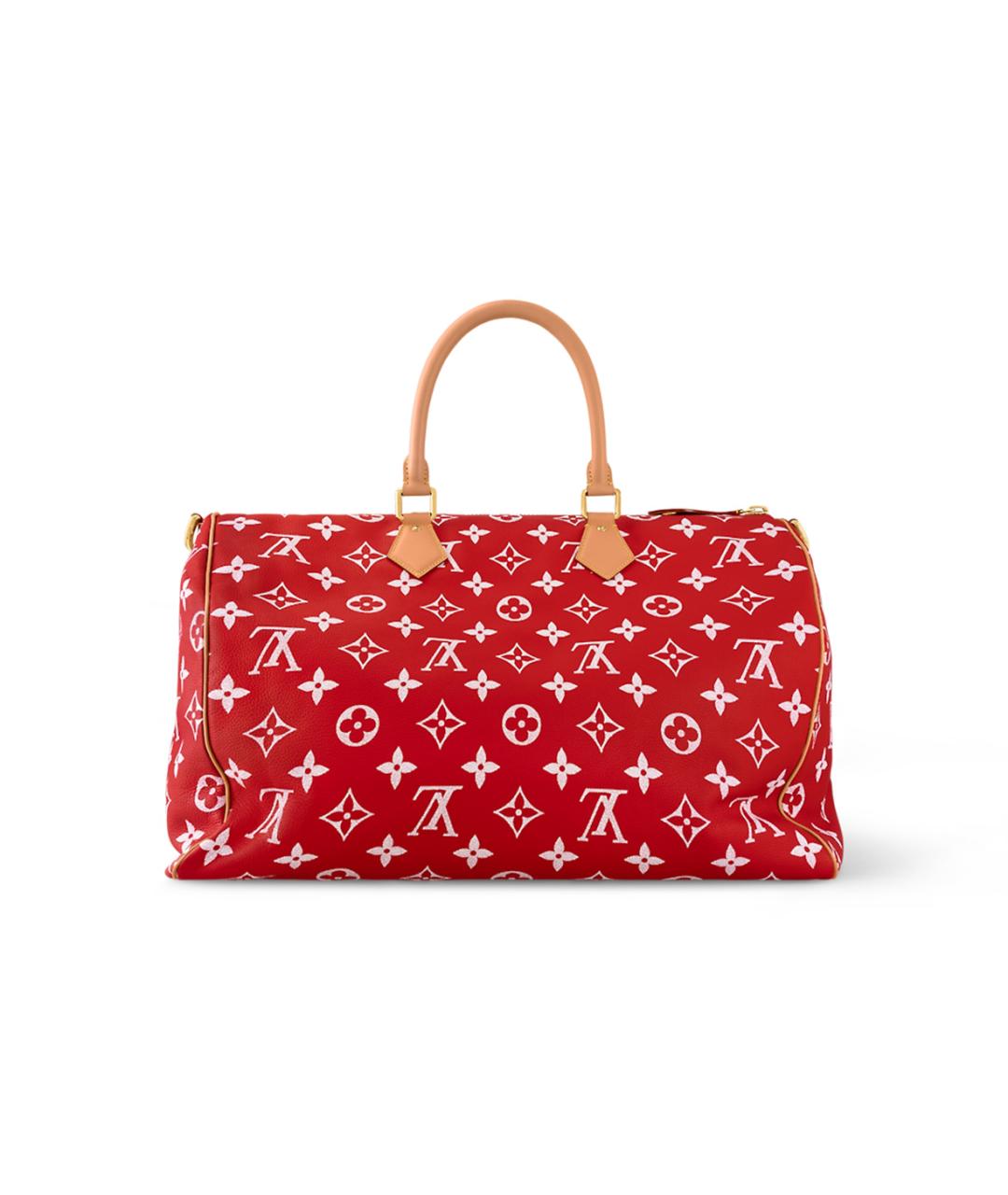 LOUIS VUITTON Красная кожаная сумка на плечо, фото 3