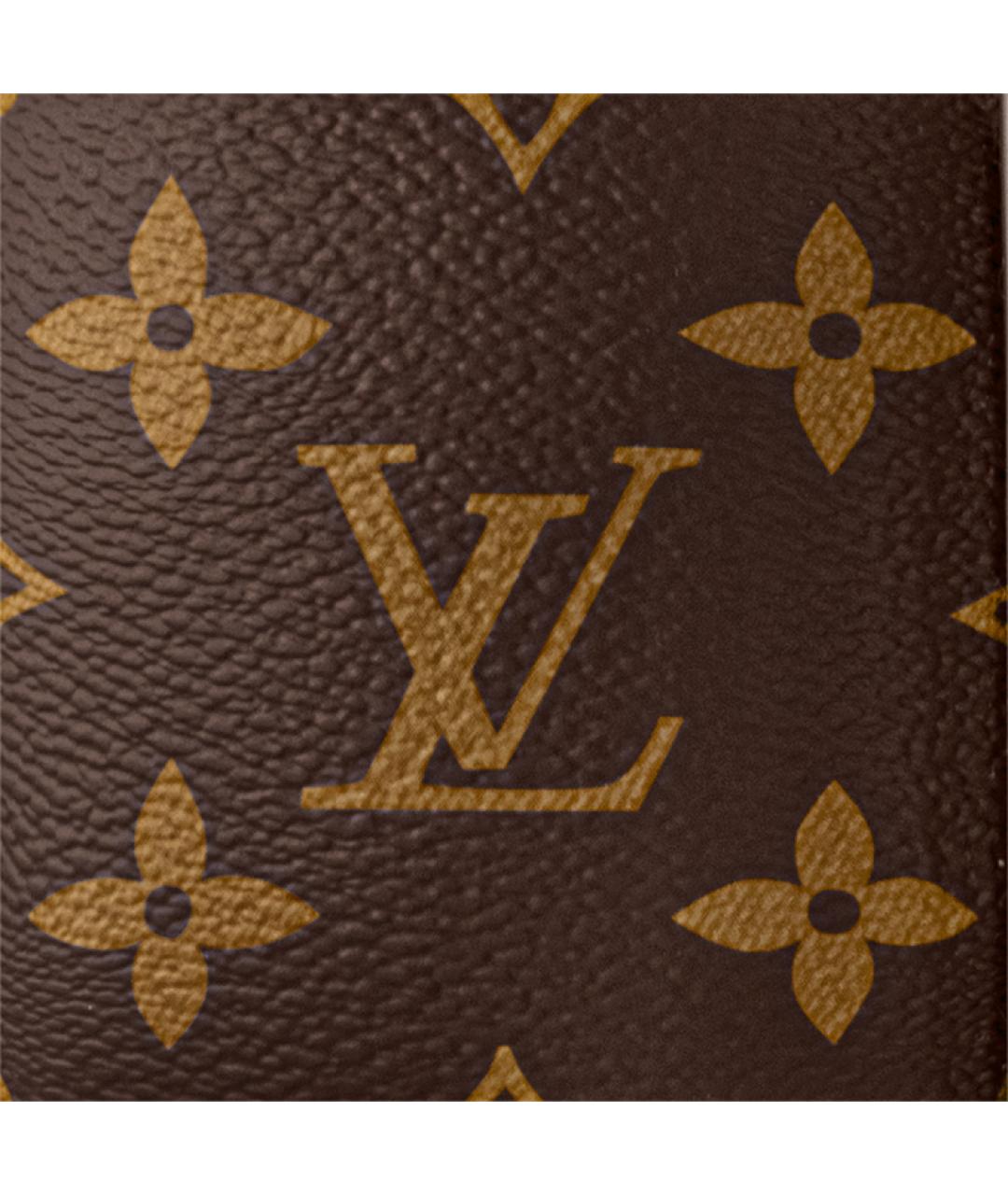LOUIS VUITTON Коричневая кожаная сумка на плечо, фото 6
