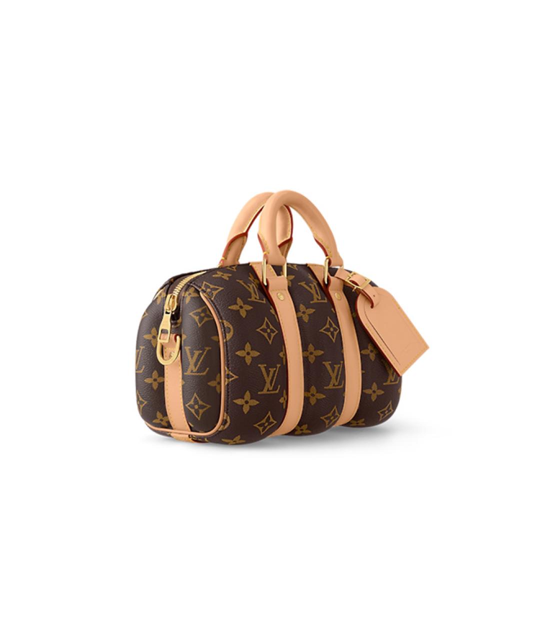 LOUIS VUITTON Коричневая кожаная сумка на плечо, фото 2