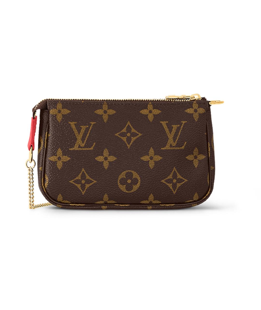 LOUIS VUITTON Коричневый кожаный кошелек, фото 3