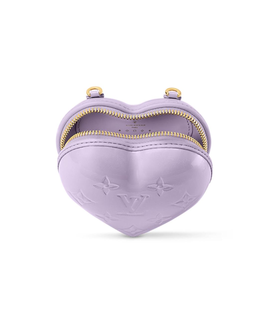 LOUIS VUITTON Фиолетовый кожаный кошелек, фото 4