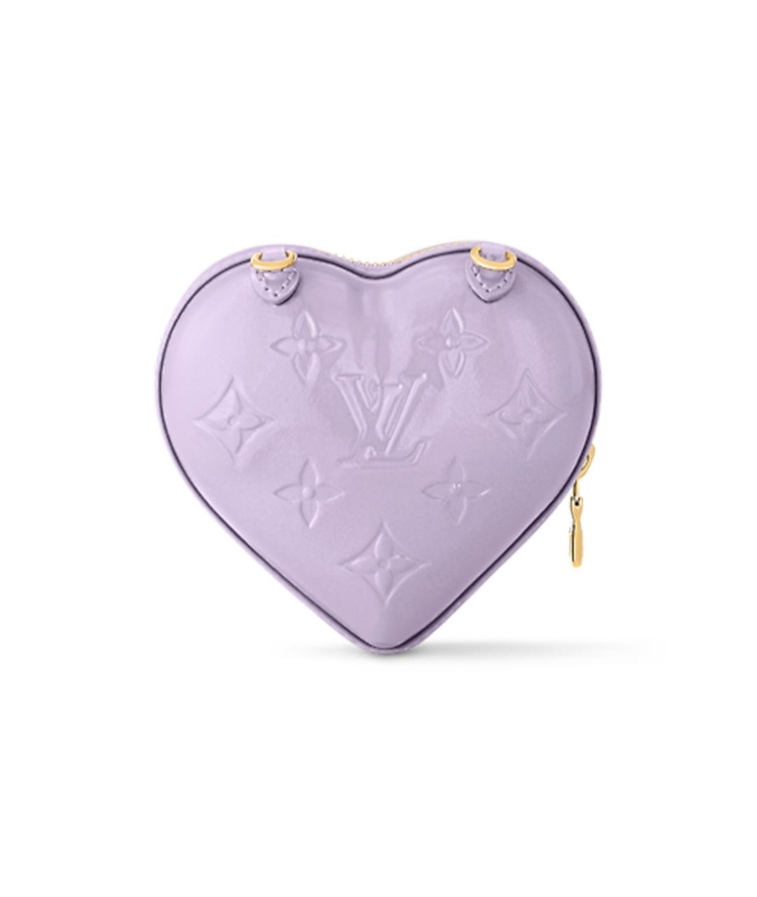 LOUIS VUITTON Фиолетовый кожаный кошелек, фото 3