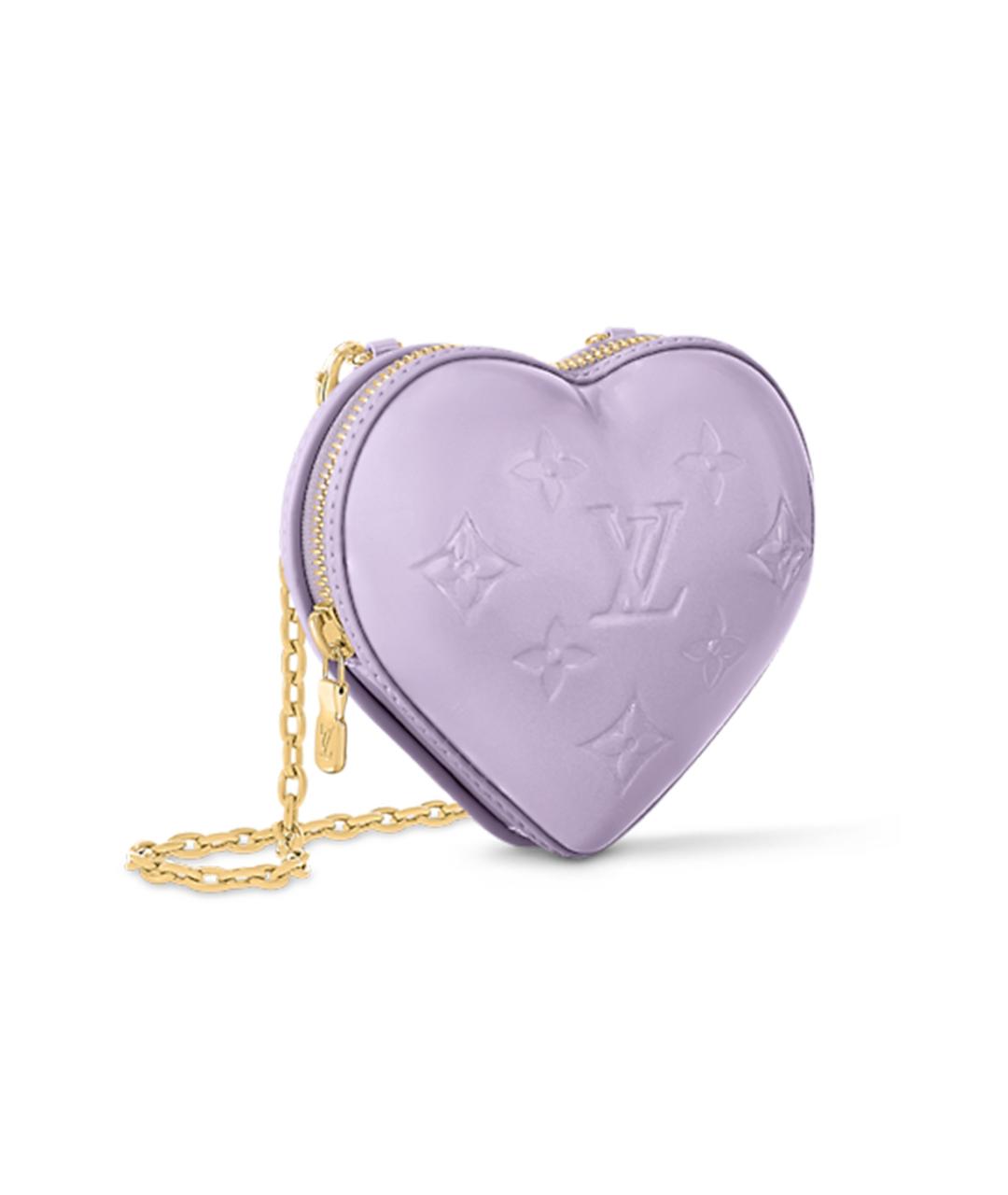 LOUIS VUITTON Фиолетовый кожаный кошелек, фото 2