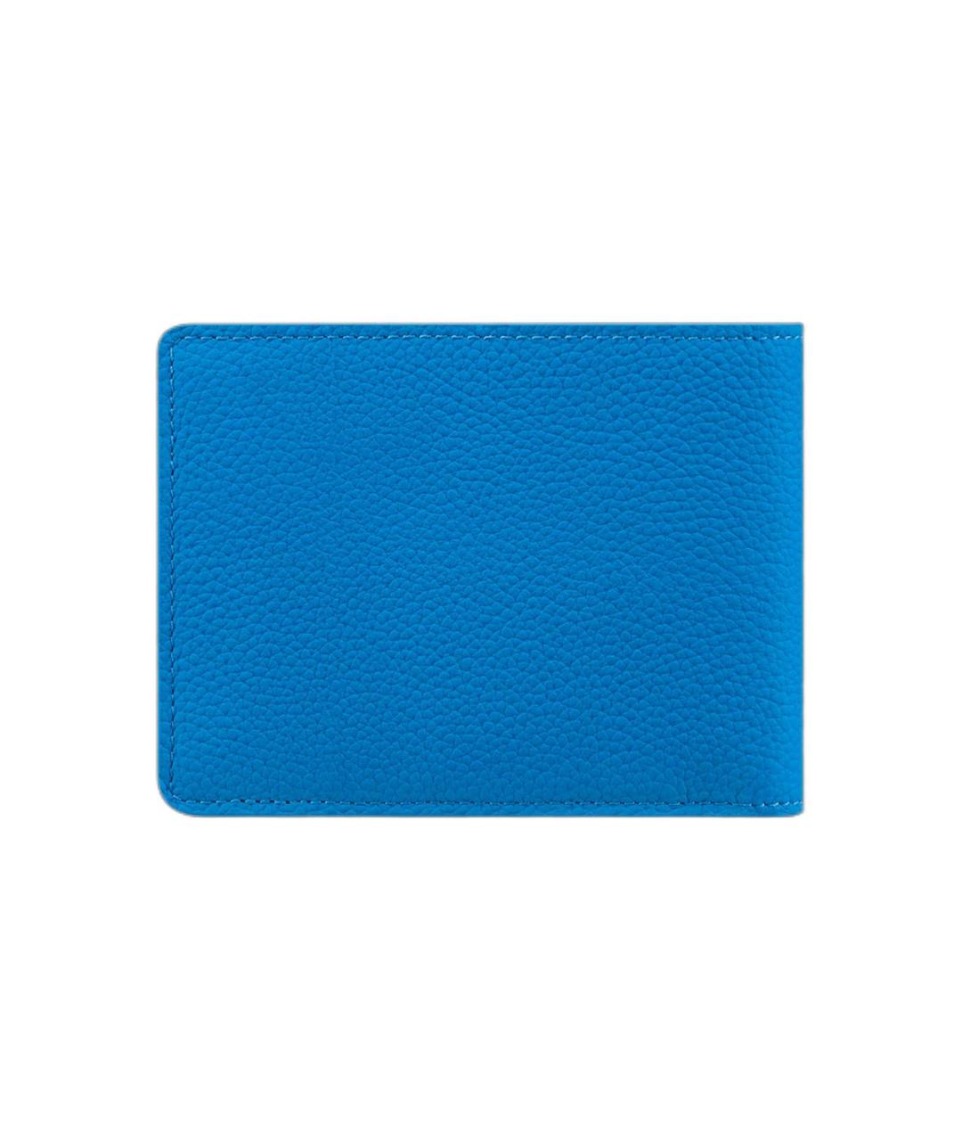 LOUIS VUITTON Синий кожаный кошелек, фото 3