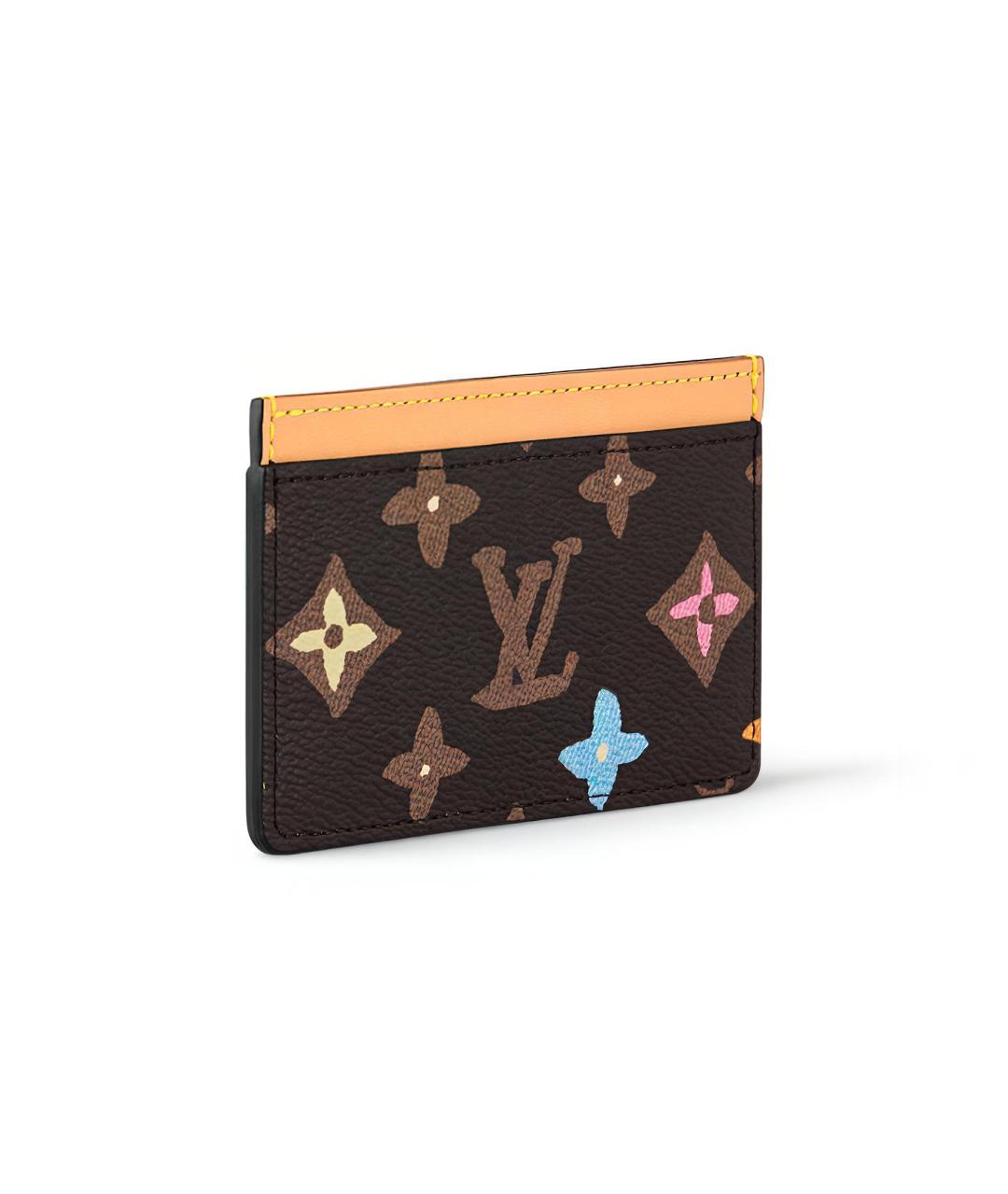 LOUIS VUITTON Коричневый кардхолдер, фото 2