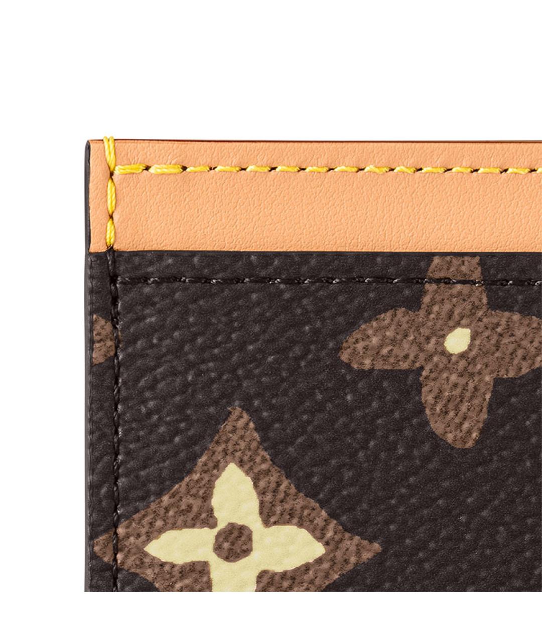 LOUIS VUITTON Коричневый кардхолдер, фото 5