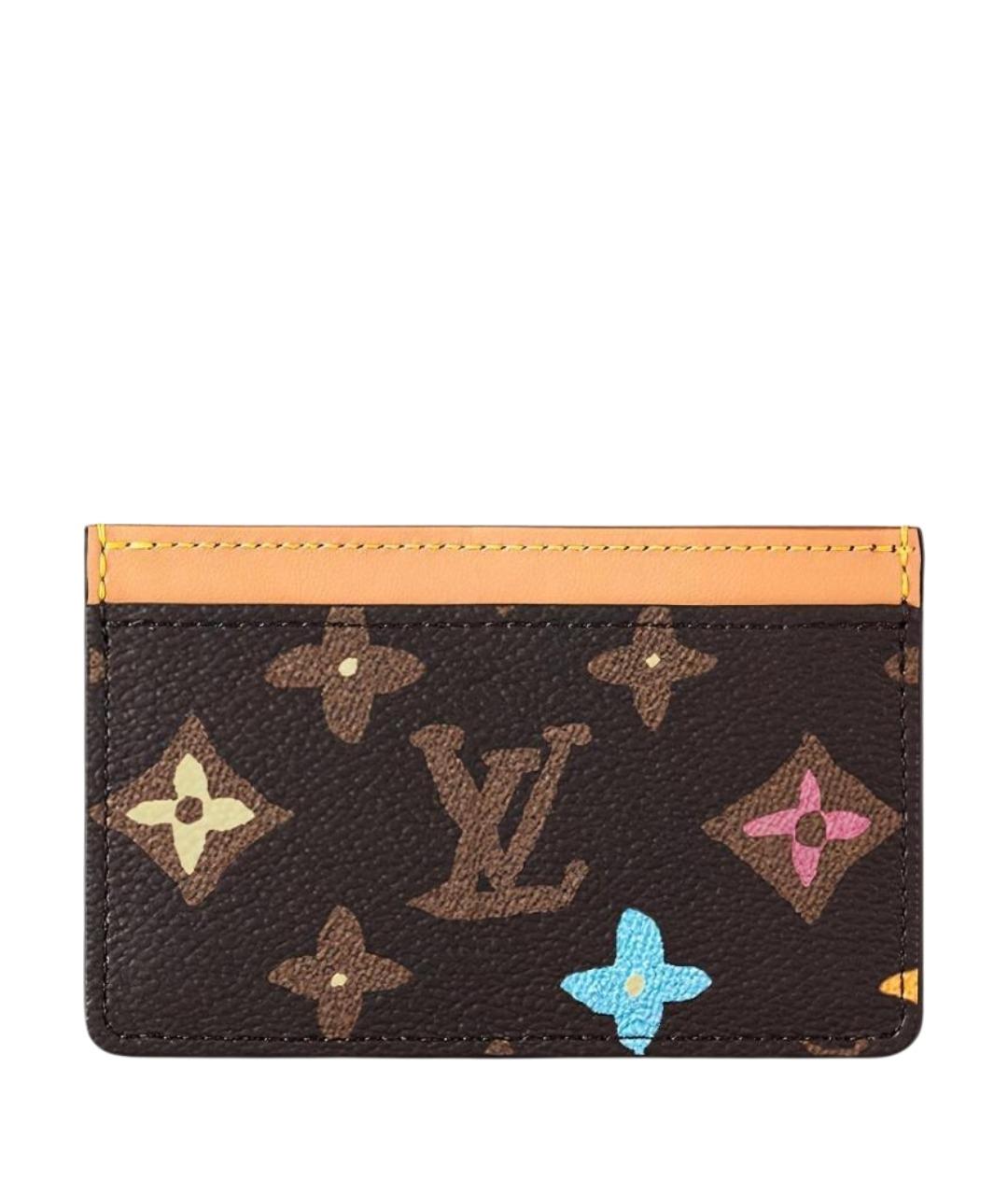 LOUIS VUITTON Коричневый кардхолдер, фото 1