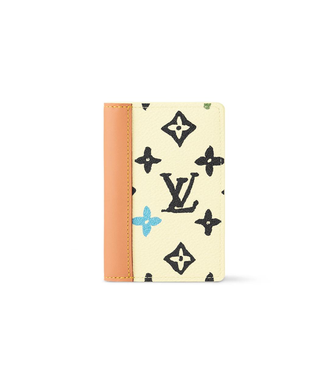 LOUIS VUITTON Белый кожаный кошелек, фото 1