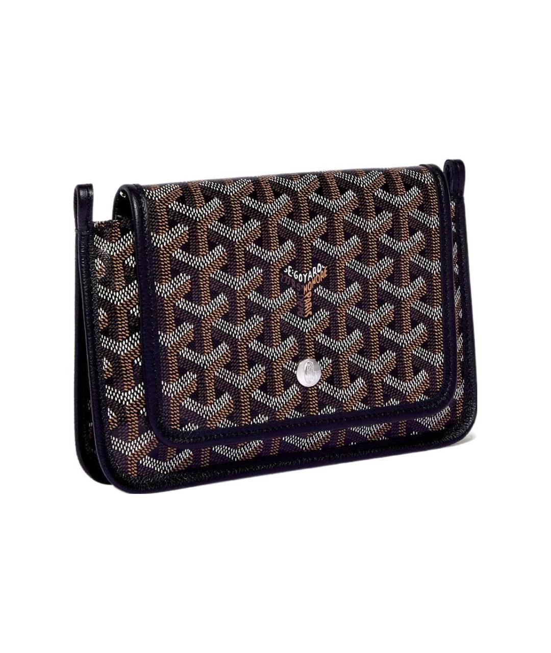 GOYARD Черная кожаная сумка через плечо, фото 2