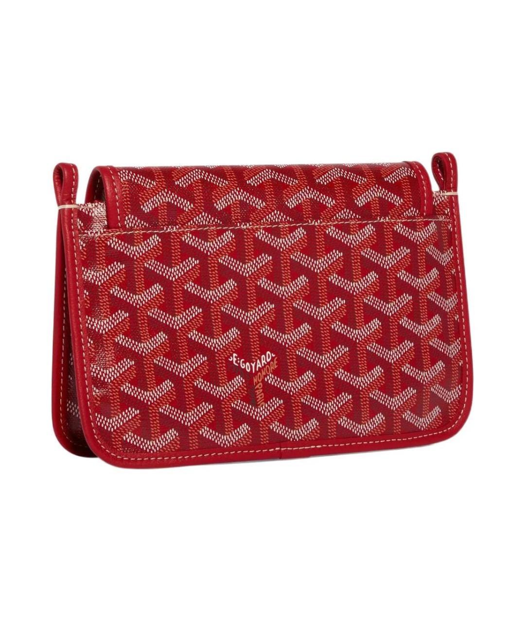 GOYARD Красная кожаная сумка через плечо, фото 3