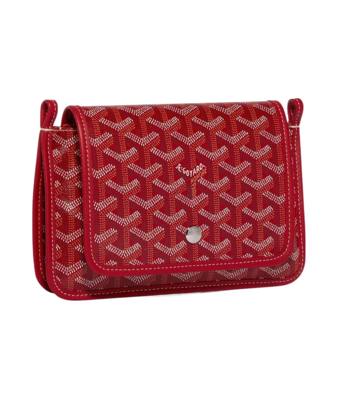 GOYARD Красная кожаная сумка через плечо, фото 2