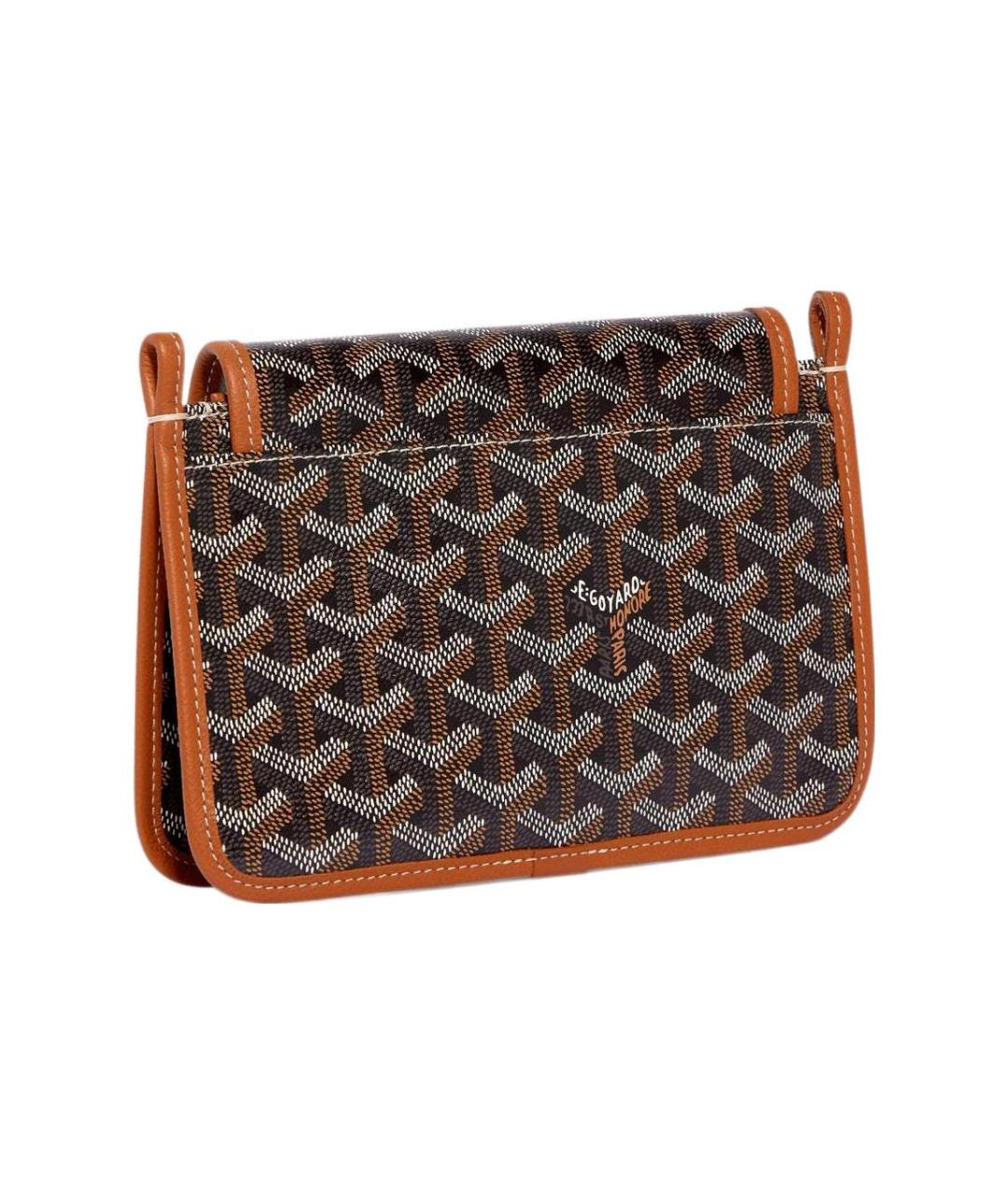 GOYARD Коричневая кожаная сумка через плечо, фото 3