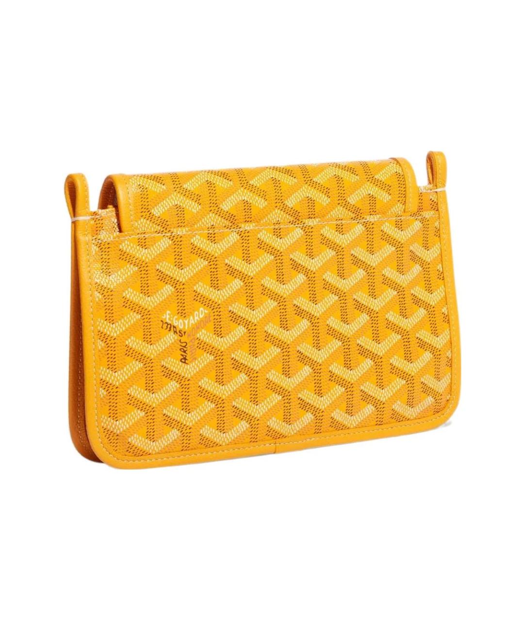 GOYARD Желтая кожаная сумка через плечо, фото 3