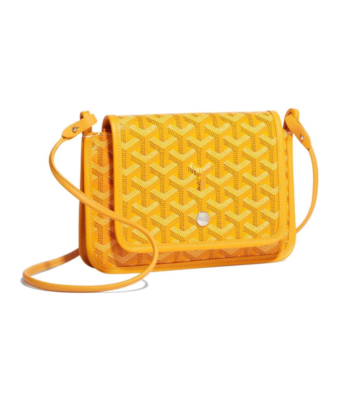 GOYARD Желтая кожаная сумка через плечо, фото 1