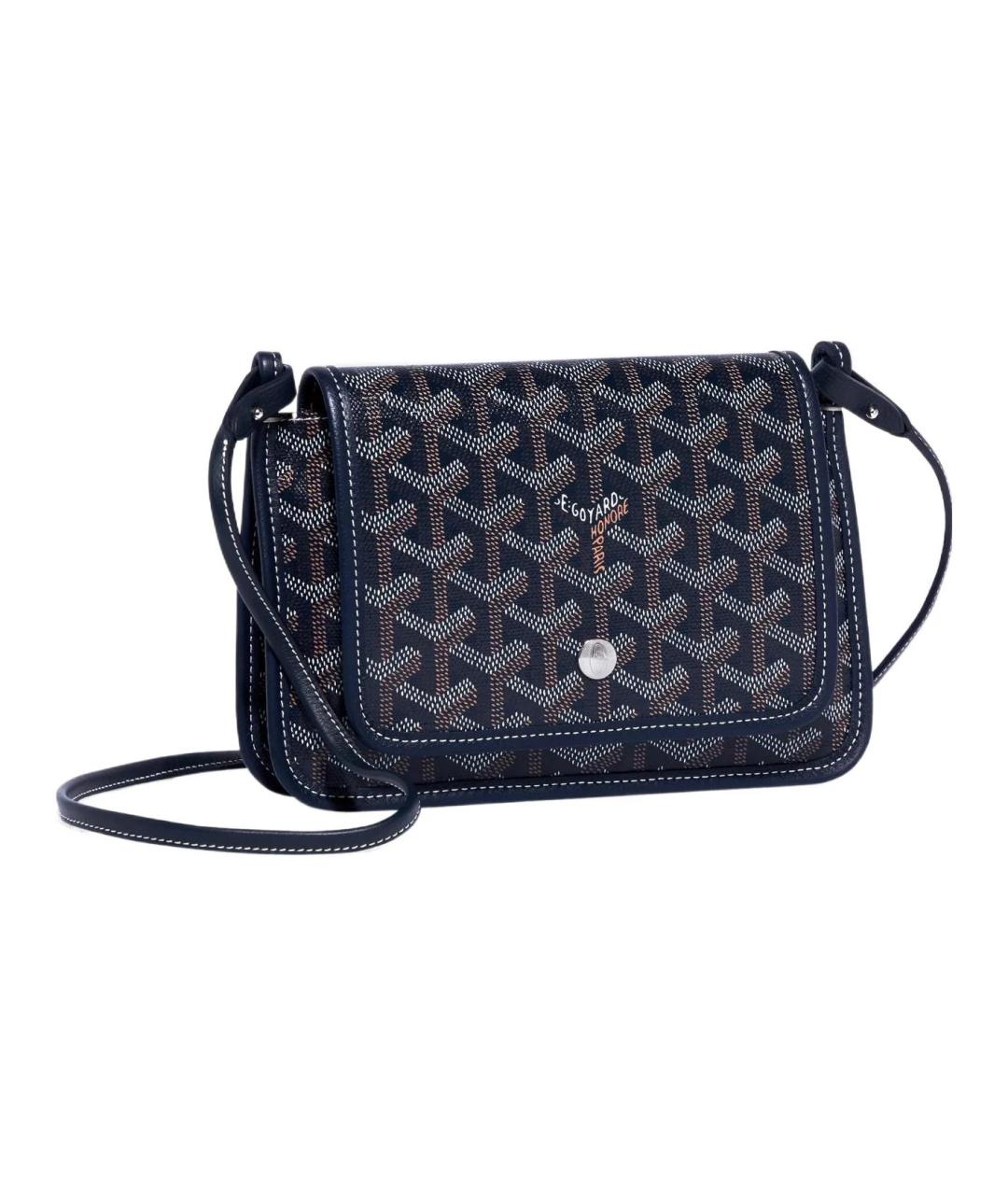 GOYARD Темно-синяя кожаная сумка через плечо, фото 1