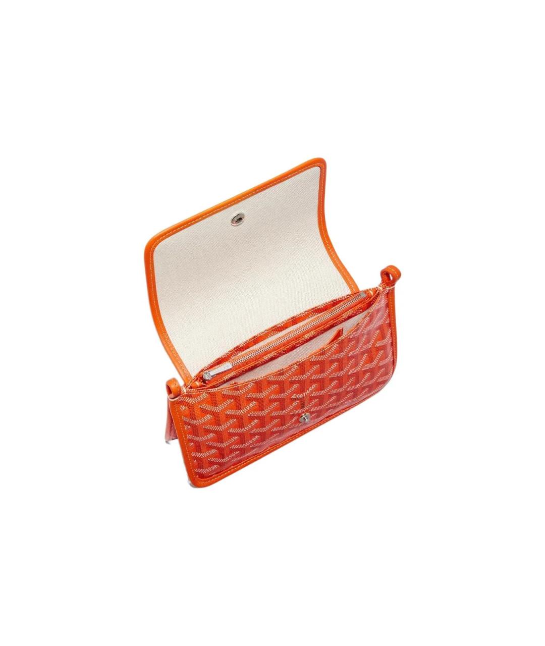 GOYARD Оранжевая кожаная сумка через плечо, фото 4