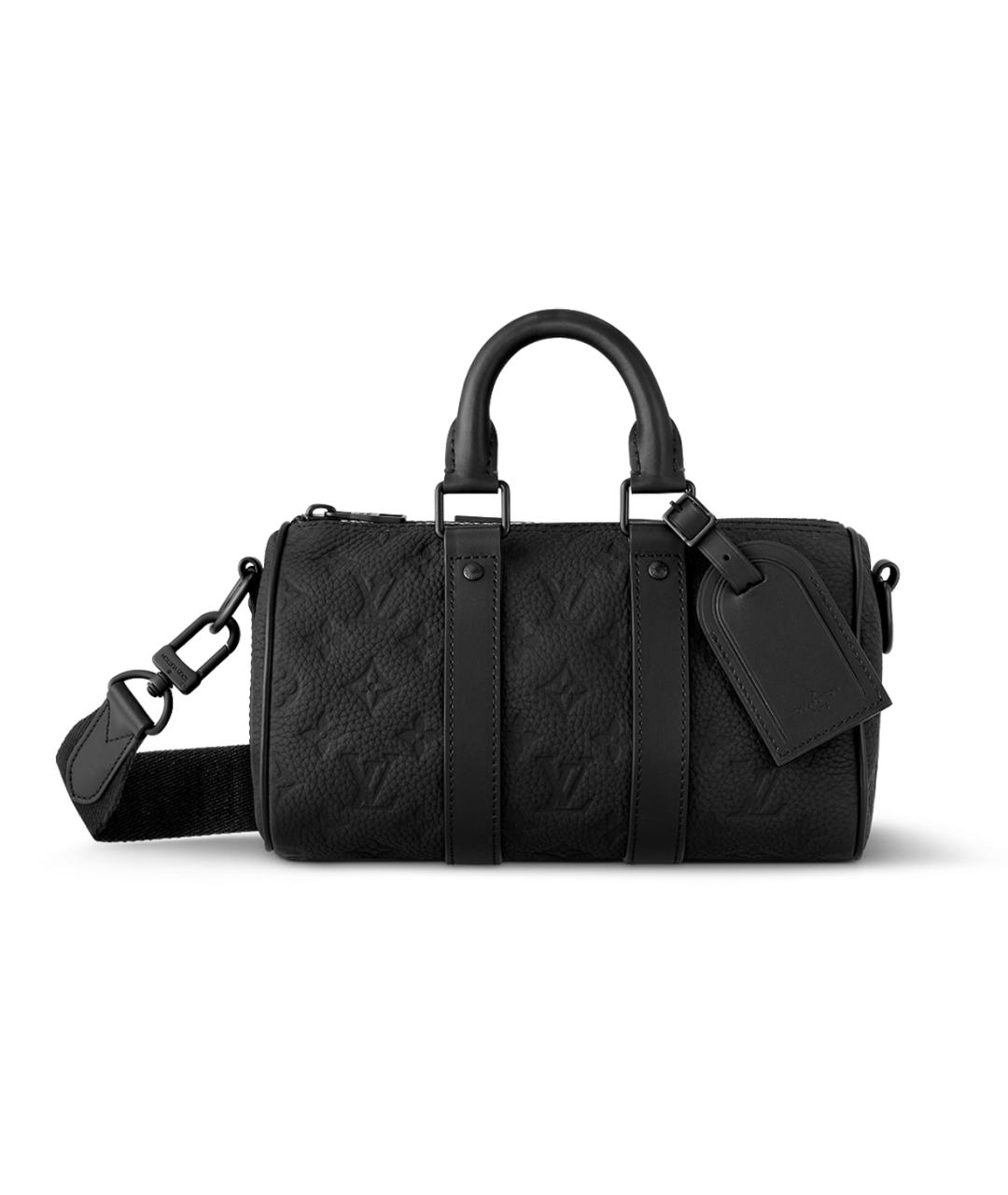LOUIS VUITTON Черная кожаная сумка на плечо, фото 1