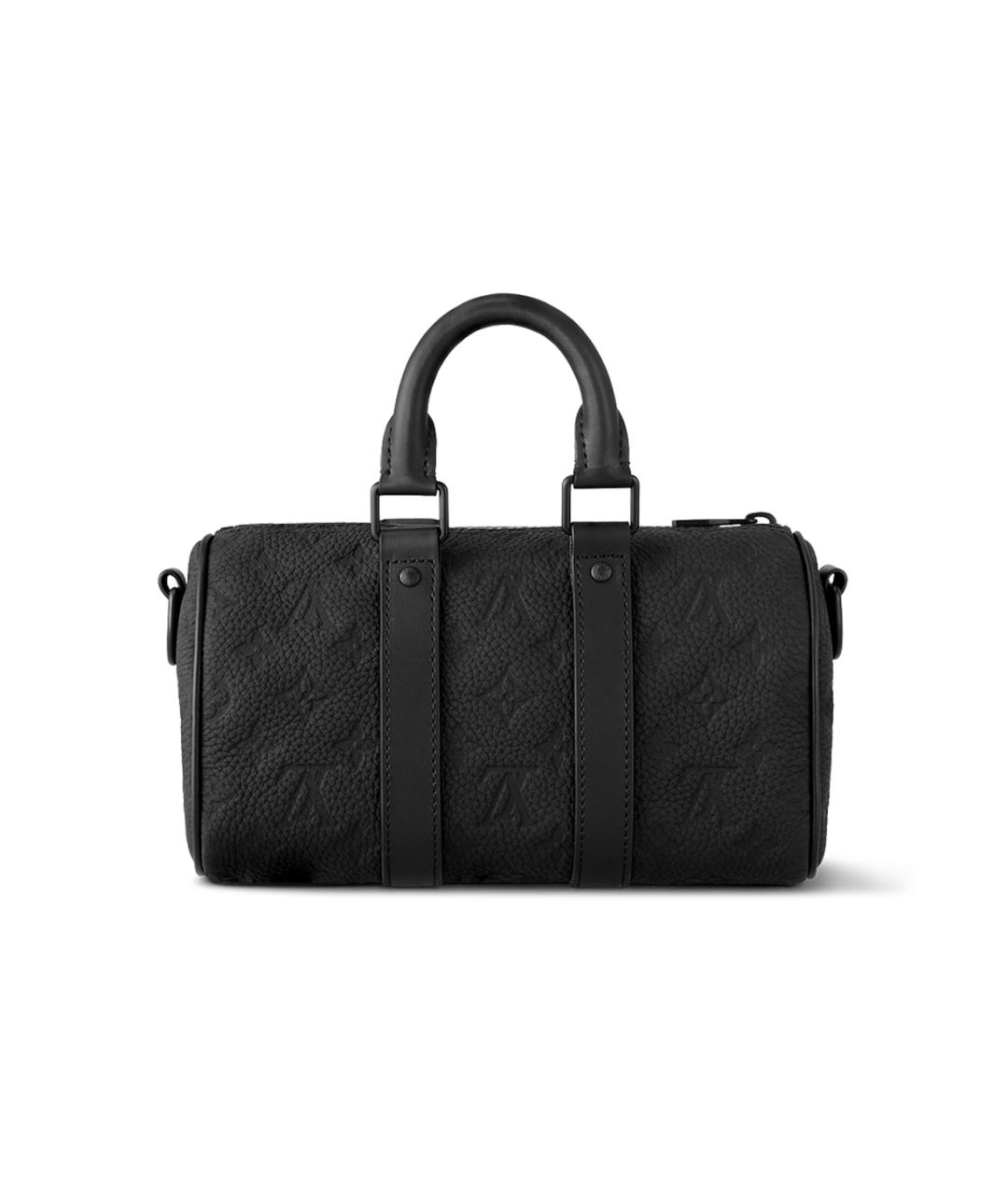 LOUIS VUITTON Черная кожаная сумка на плечо, фото 3