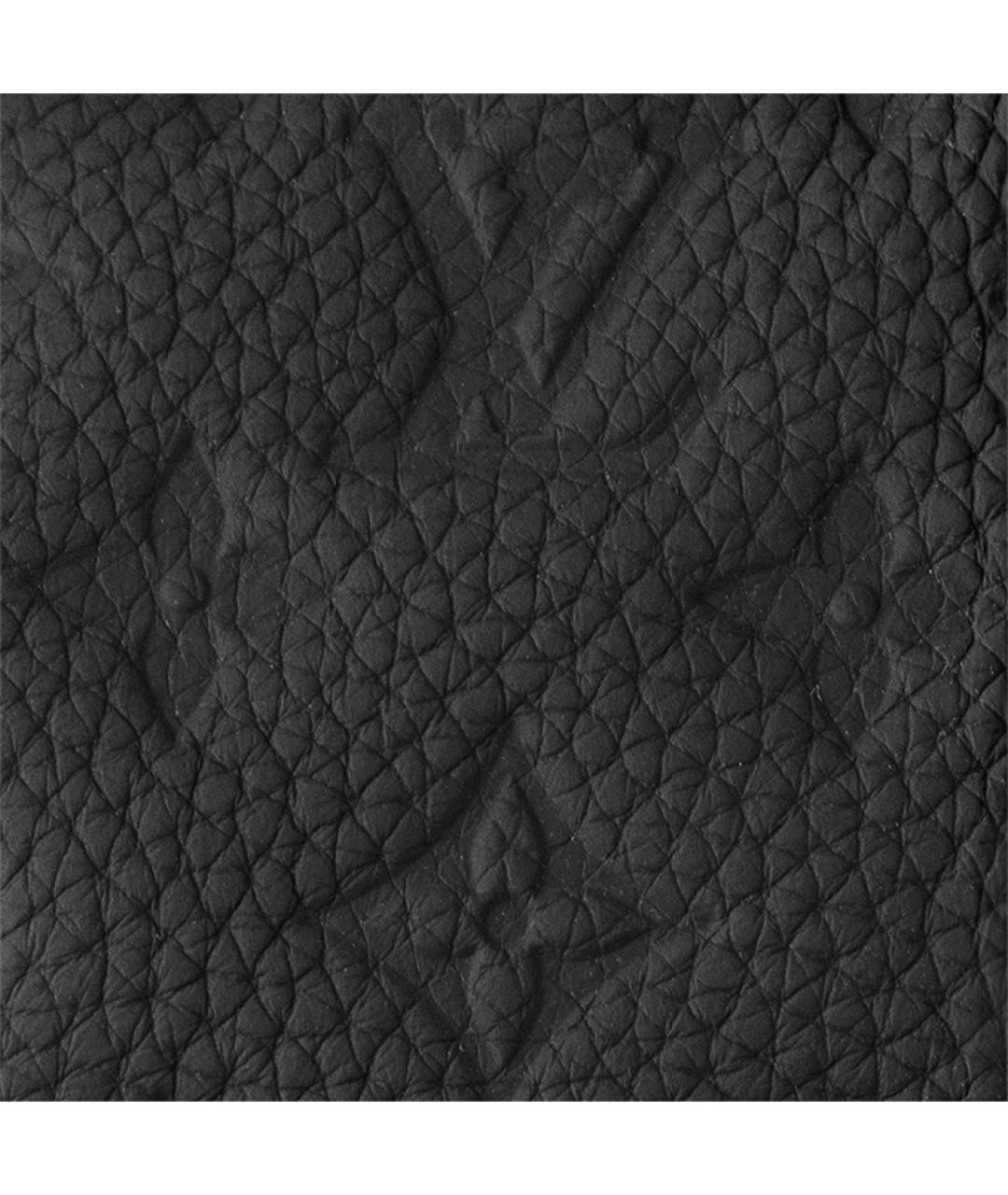 LOUIS VUITTON Черная кожаная сумка на плечо, фото 7
