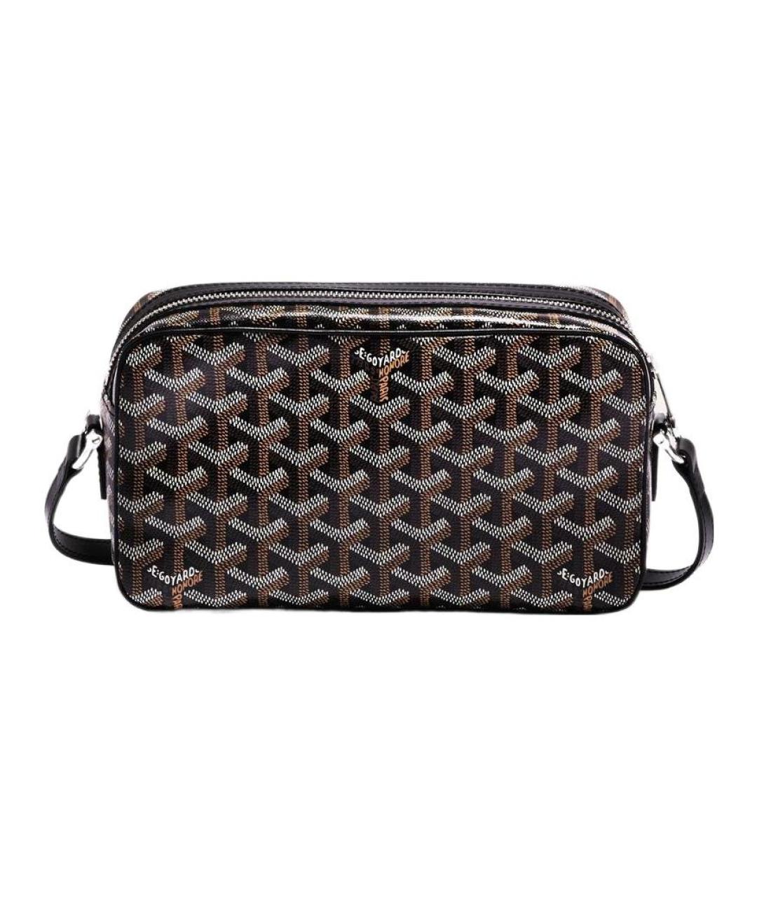 GOYARD Черная кожаная сумка через плечо, фото 3