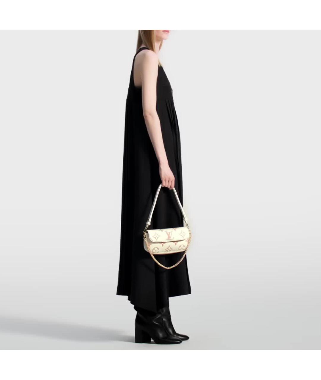 LOUIS VUITTON Белый кожаный кошелек, фото 6