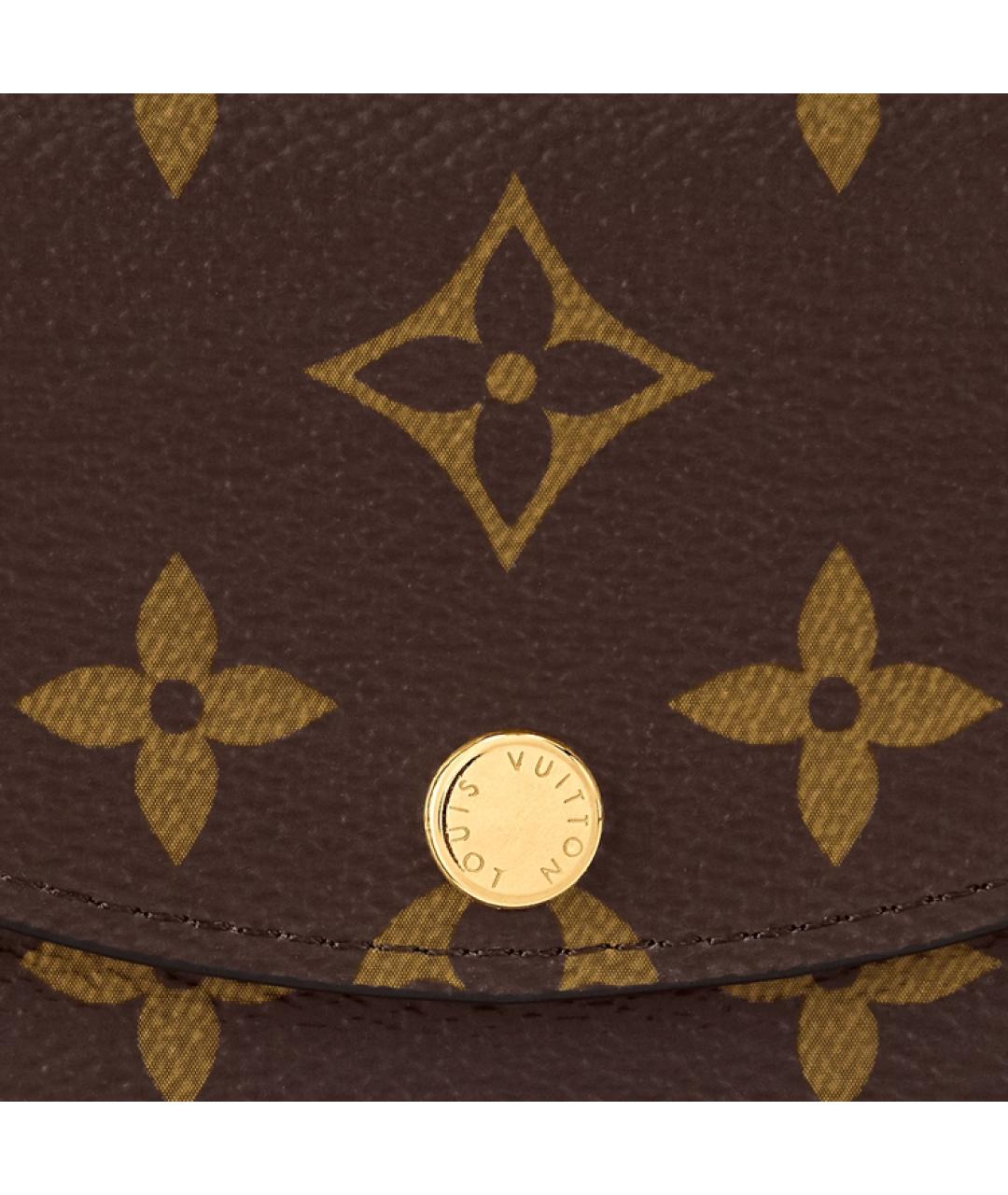 LOUIS VUITTON Коричневый кошелек, фото 4